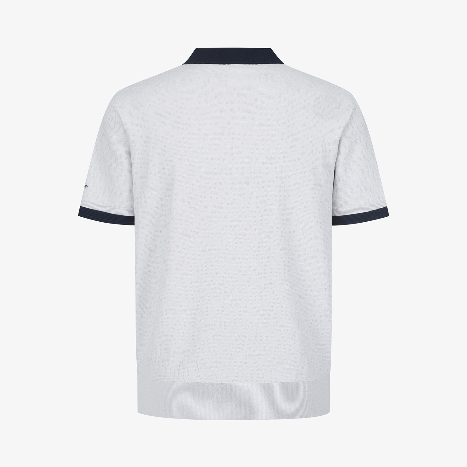 Logo-Texture Short-Sleeve Knit Polo_LG