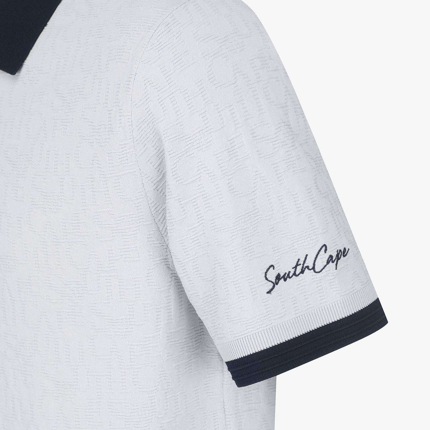 Logo-Texture Short-Sleeve Knit Polo_LG
