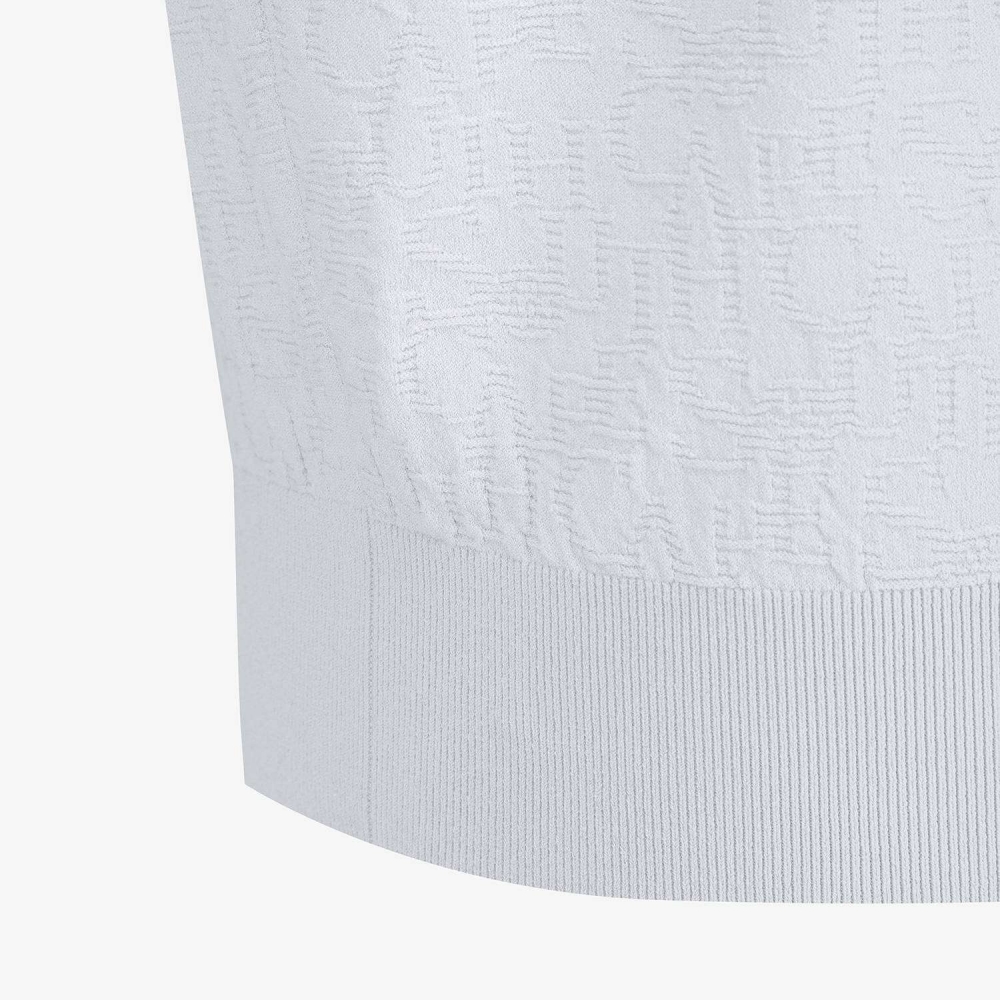 Logo-Texture Short-Sleeve Knit Polo_LG