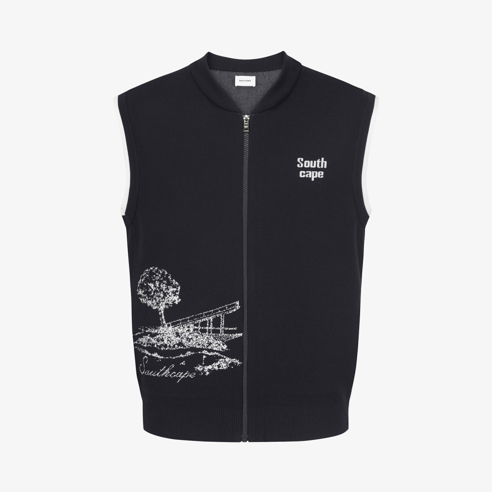 Namhae Heritage Full-Zip Knit Vest_NA