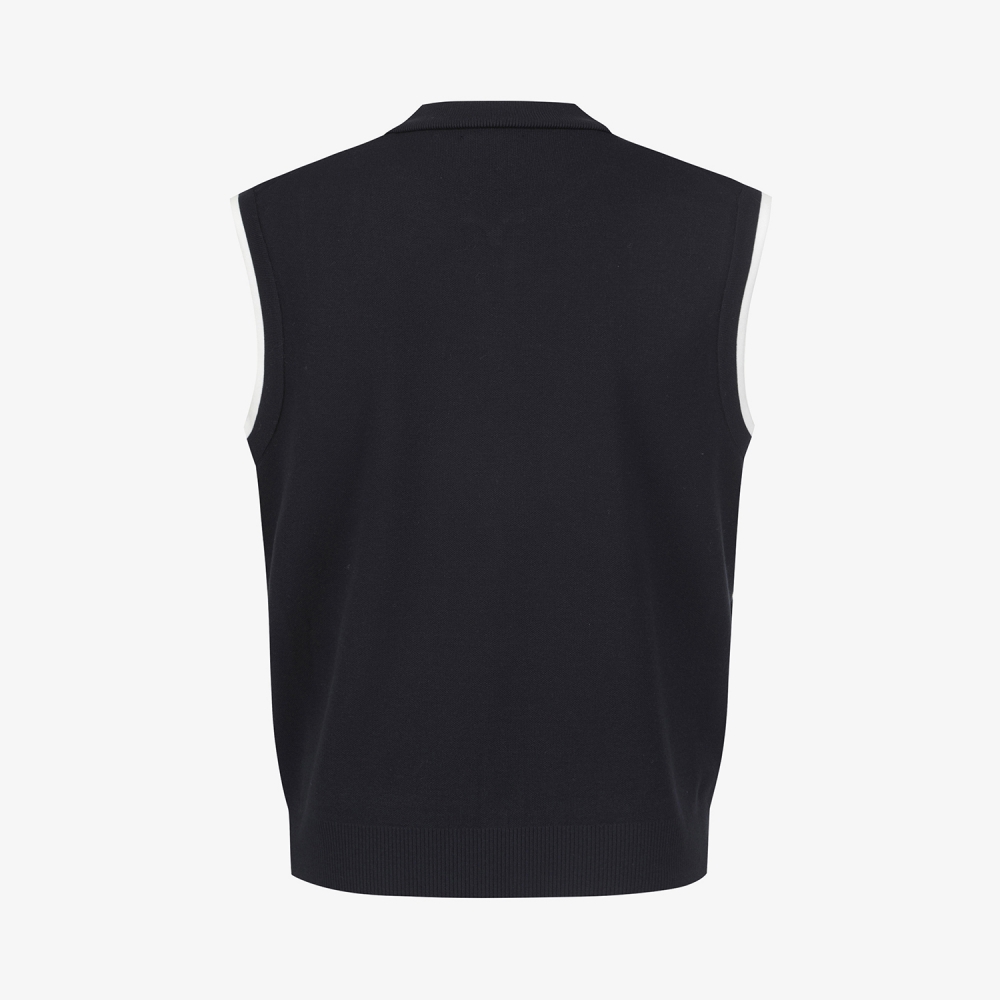 Namhae Heritage Full-Zip Knit Vest_NA