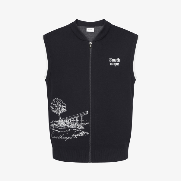 Namhae Heritage Full-Zip Knit Vest_NA