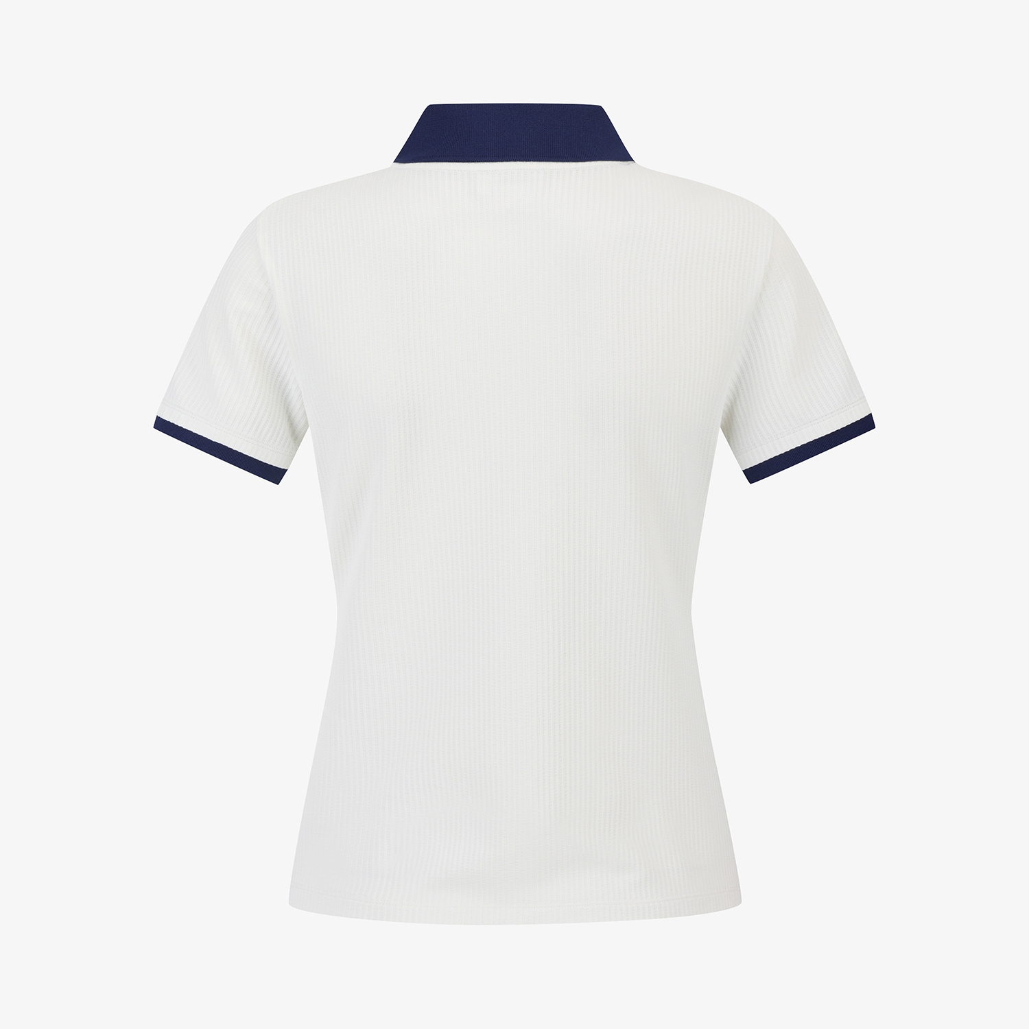 Cool-Touch Ribbed Contrast Collar T-Shirt_WT
