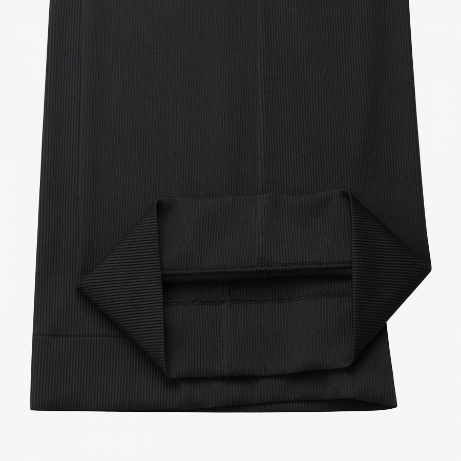Soft Ribbed Straight Pants_BK