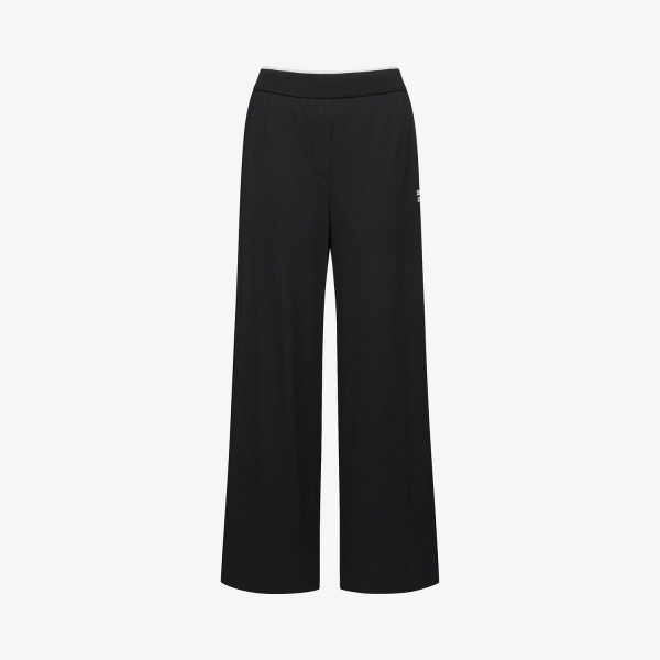Soft Ribbed Straight Pants_BK