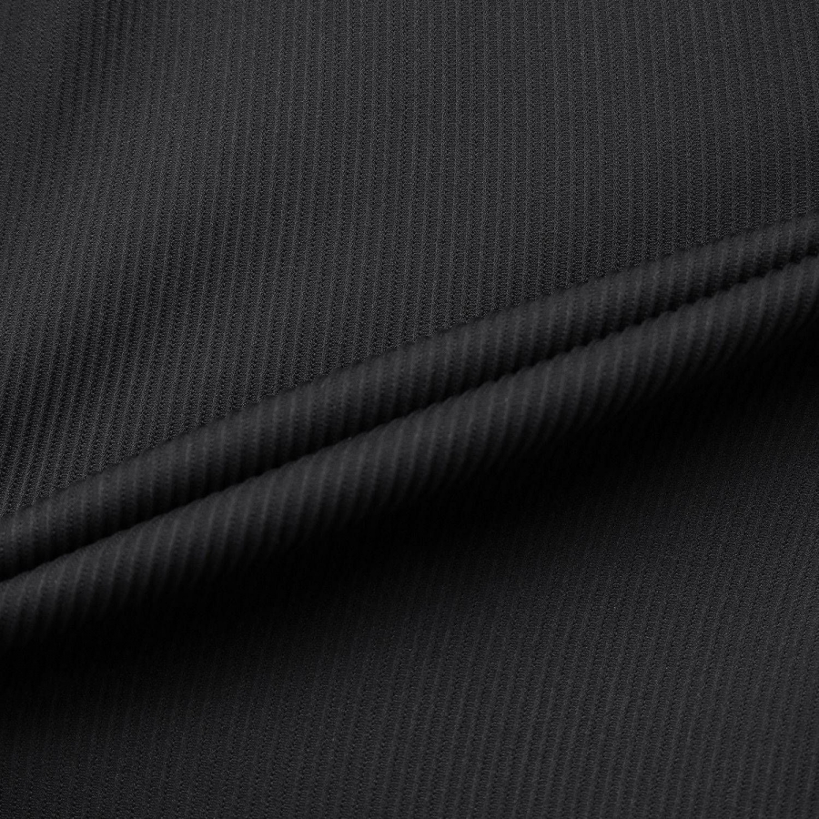 Ribbed Half-Neck Sleeveless T-Shirt_BK