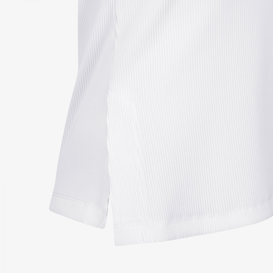 Ribbed Half-Neck Sleeveless T-Shirt_WT