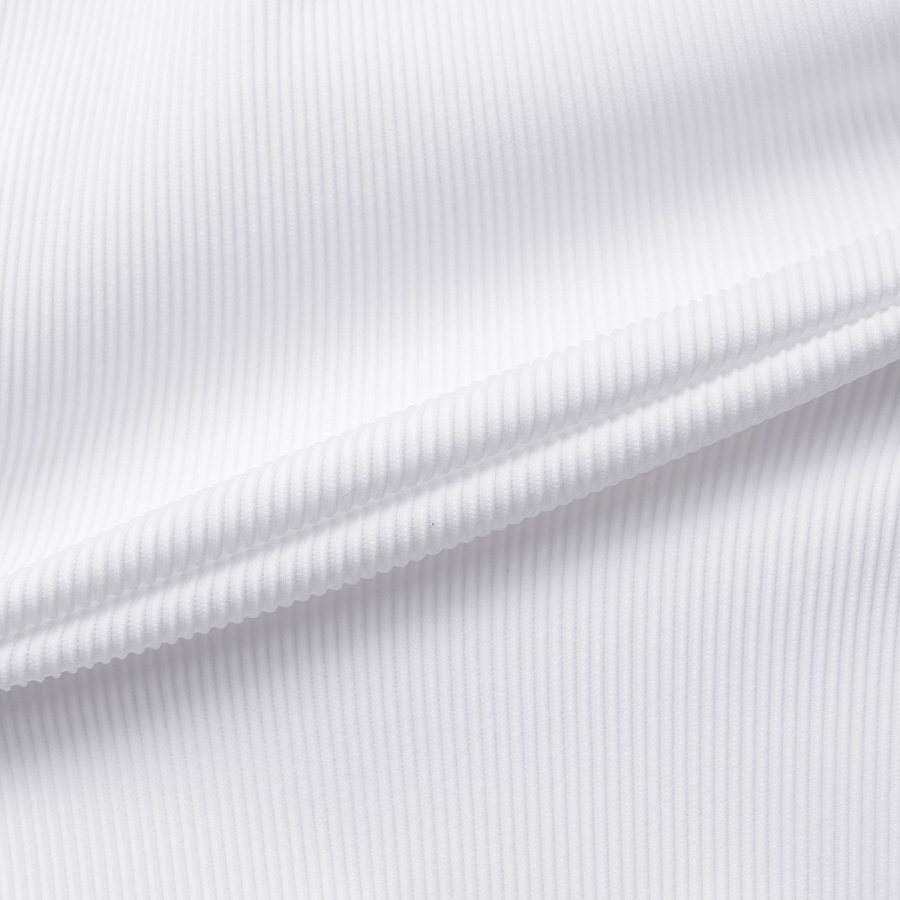 Ribbed Half-Neck Sleeveless T-Shirt_WT