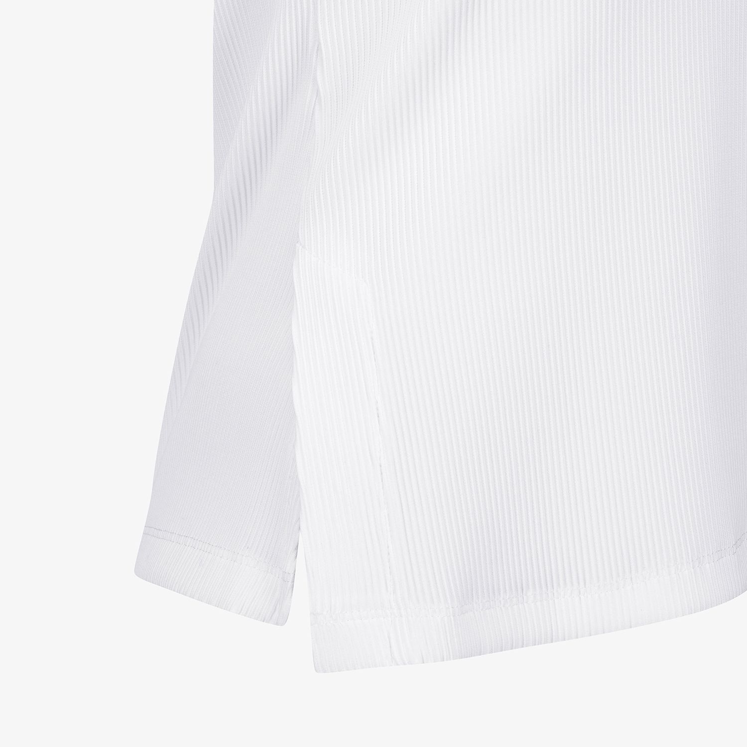 Ribbed Half-Neck Sleeveless T-Shirt_WT