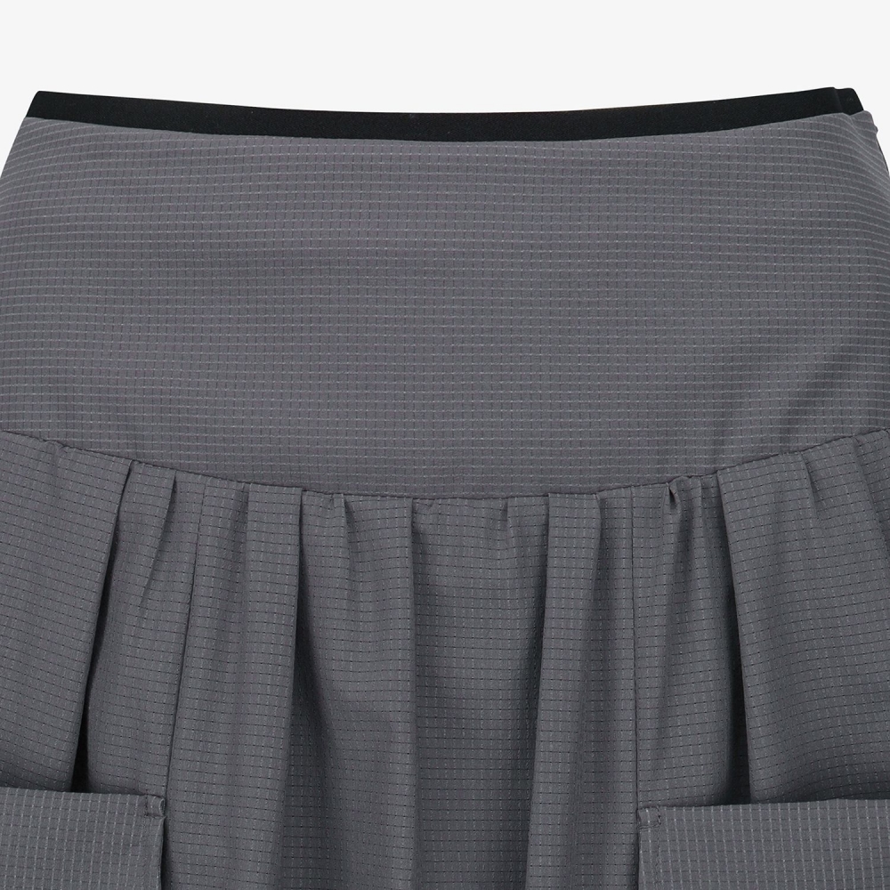 Cool Touch Out-Pocket Volume Skirt_GY