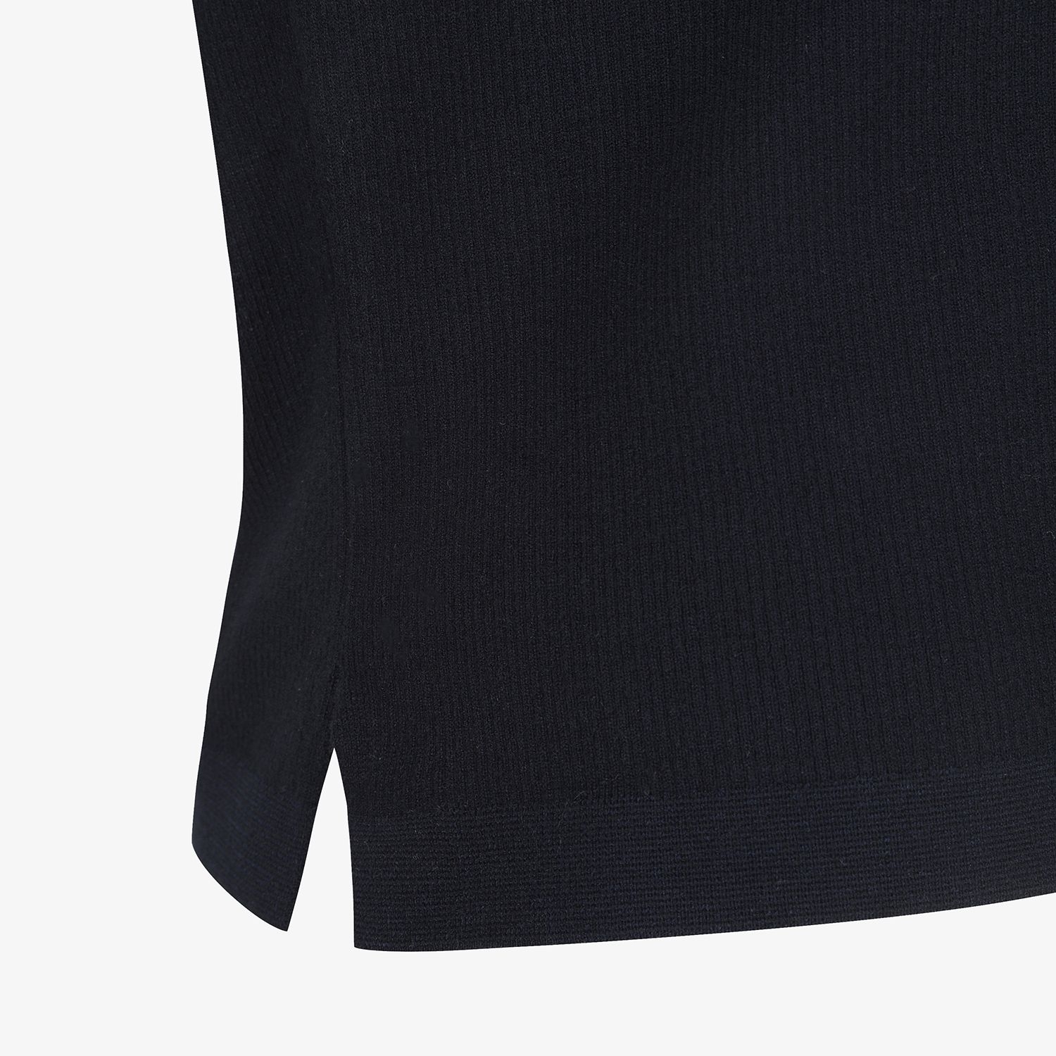 Ribbed Collar Long Sleeve Knit_NA