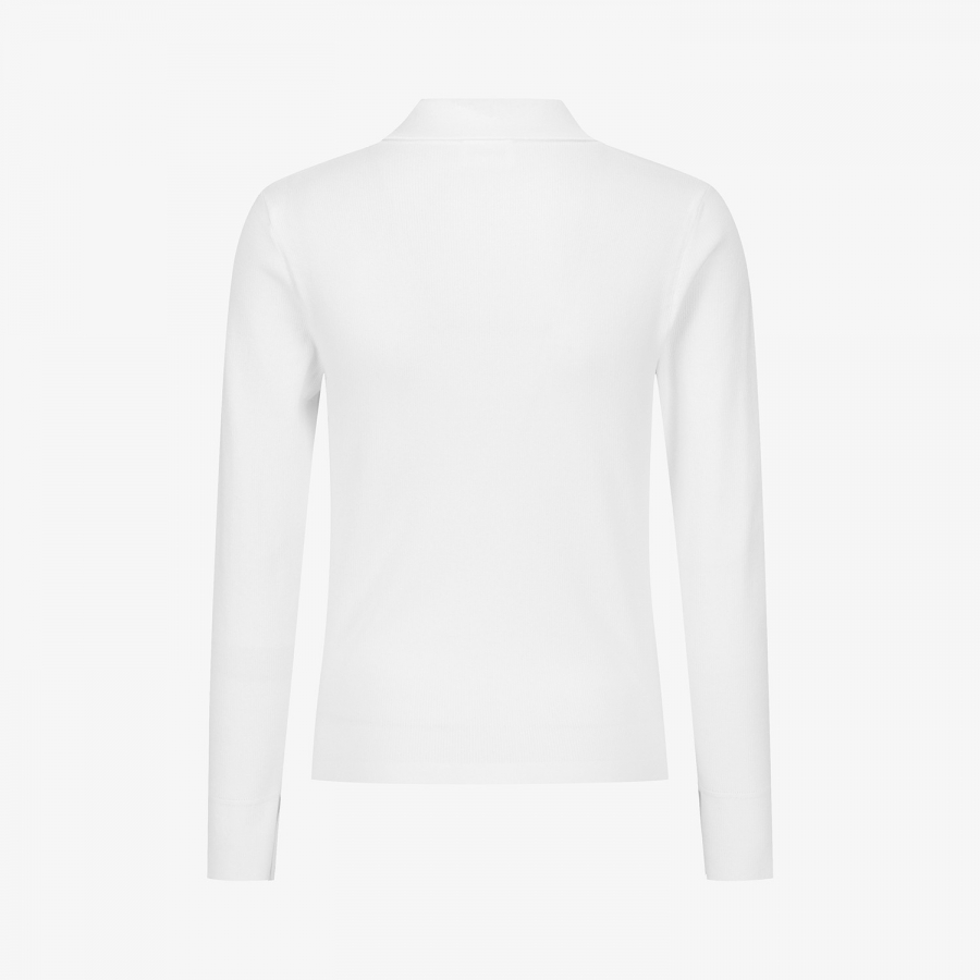 Ribbed Collar Long Sleeve Knit_WT