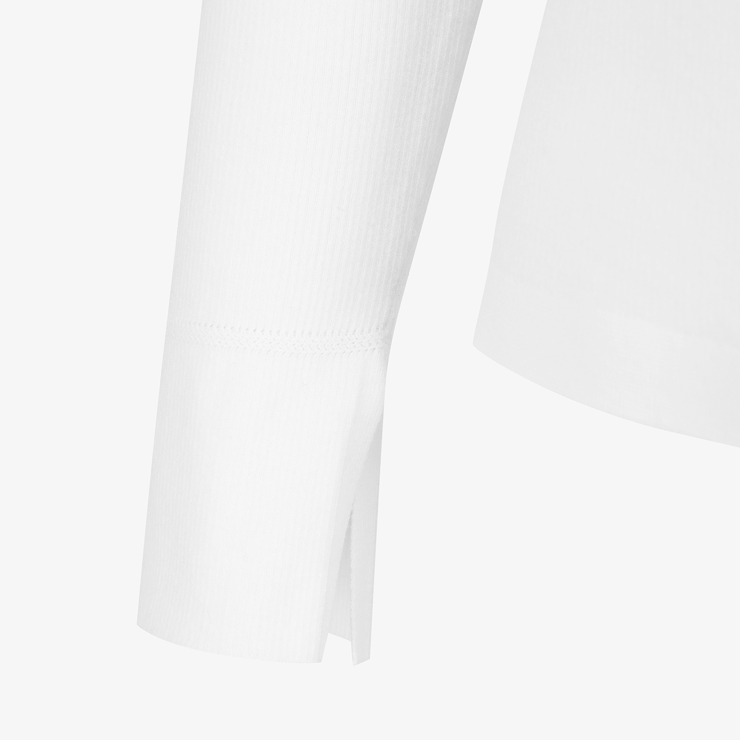 Ribbed Collar Long Sleeve Knit_WT