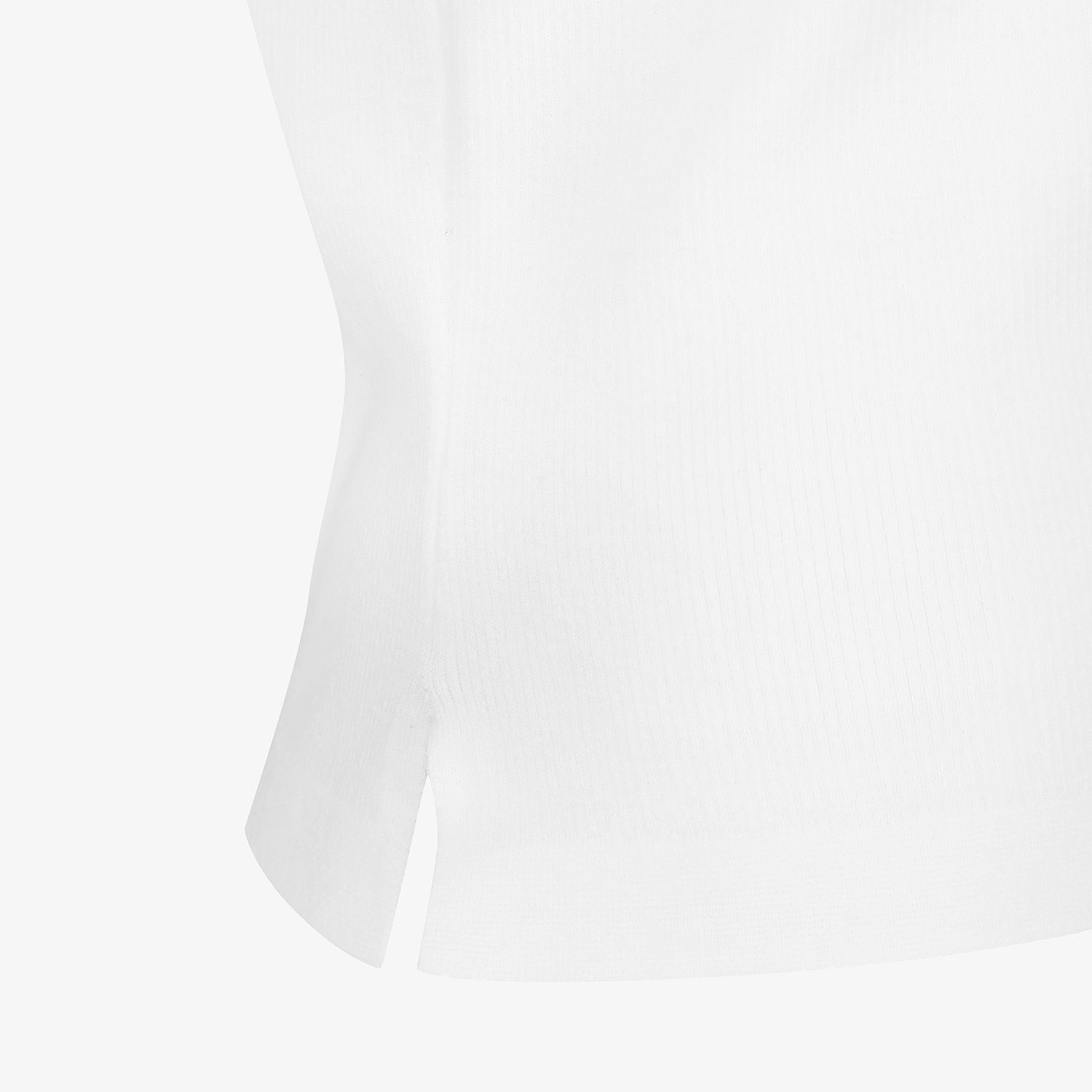 Ribbed Collar Long Sleeve Knit_WT
