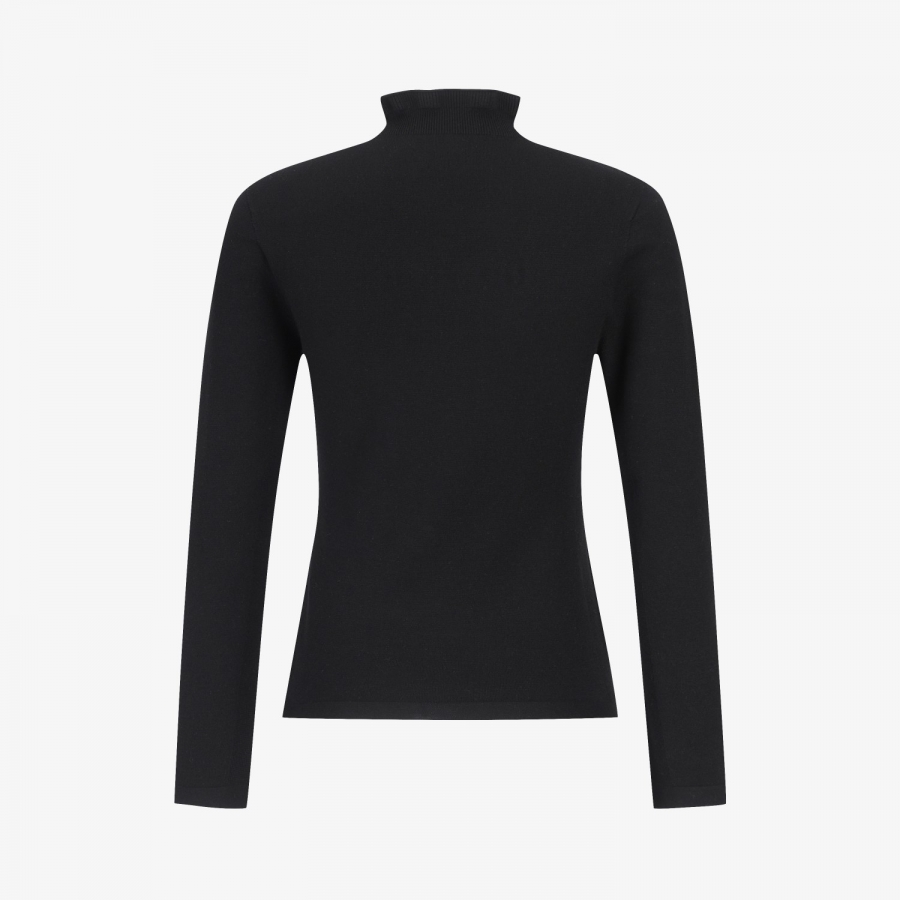 Holgarment Logo High-Neck Knit Pullover_BK