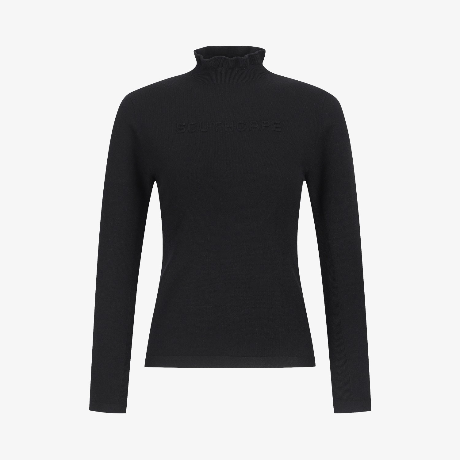 Holgarment Logo High-Neck Knit Pullover_BK
