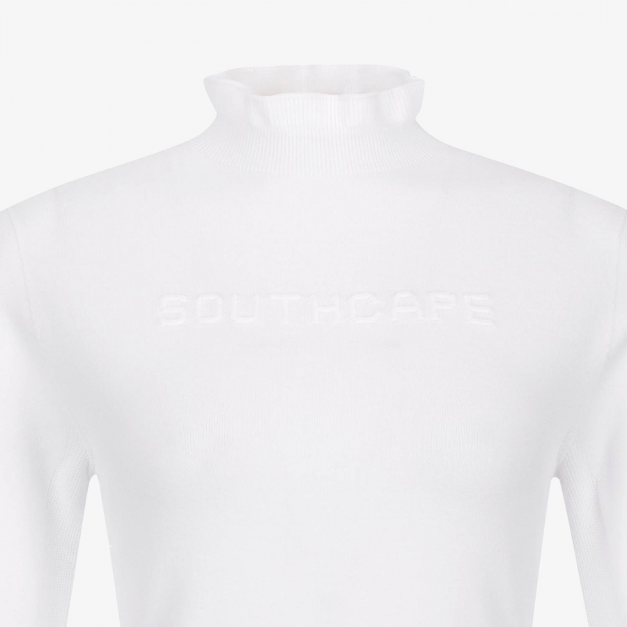 Holgarment Logo High-Neck Knit Pullover_WT