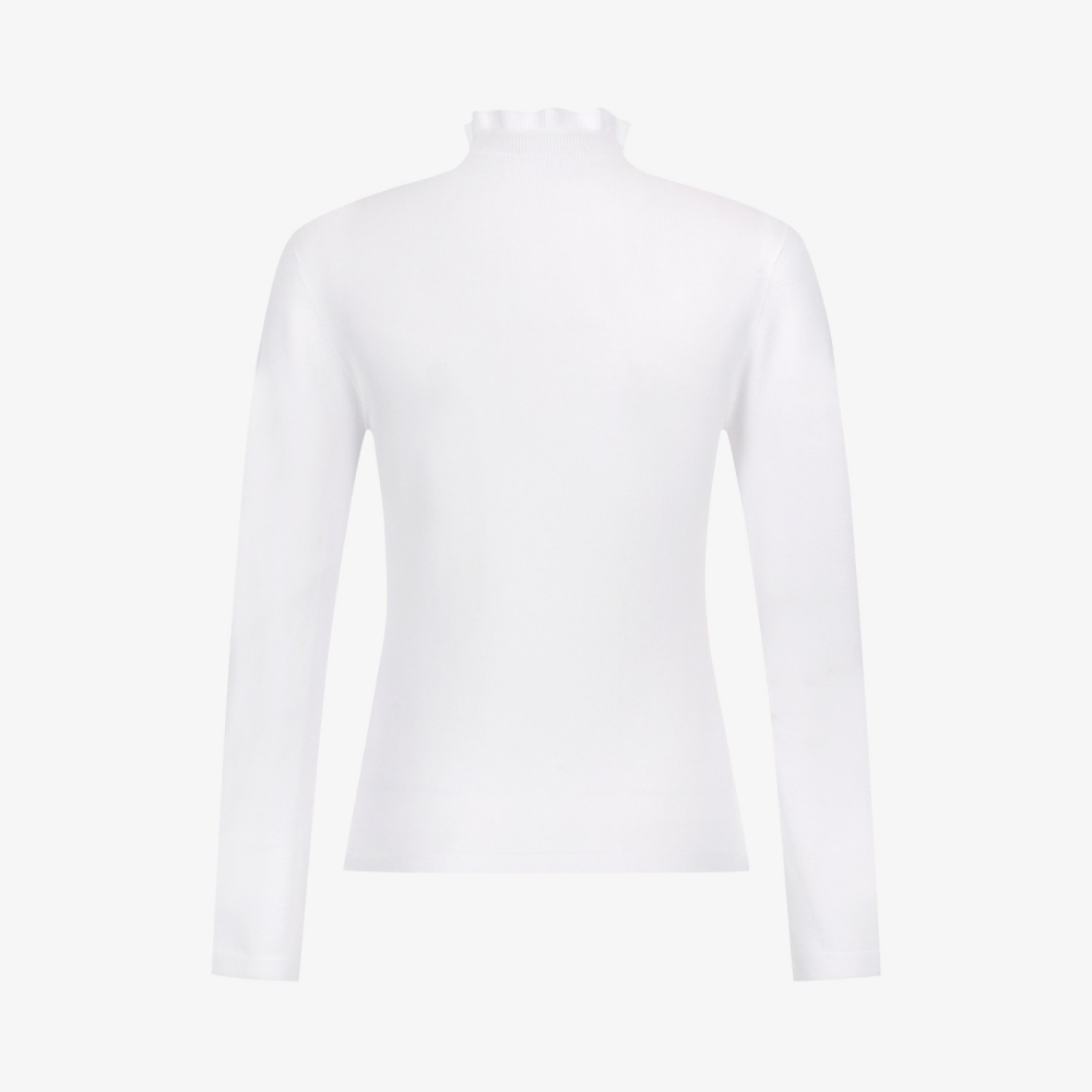 Holgarment Logo High-Neck Knit Pullover_WT
