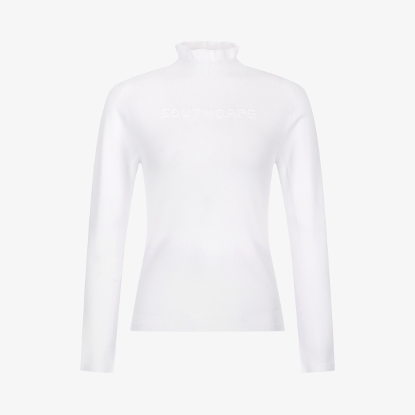 Holgarment Logo High-Neck Knit Pullover_WT