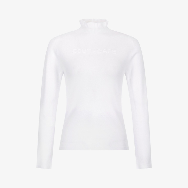 Holgarment Logo High-Neck Knit Pullover_WT