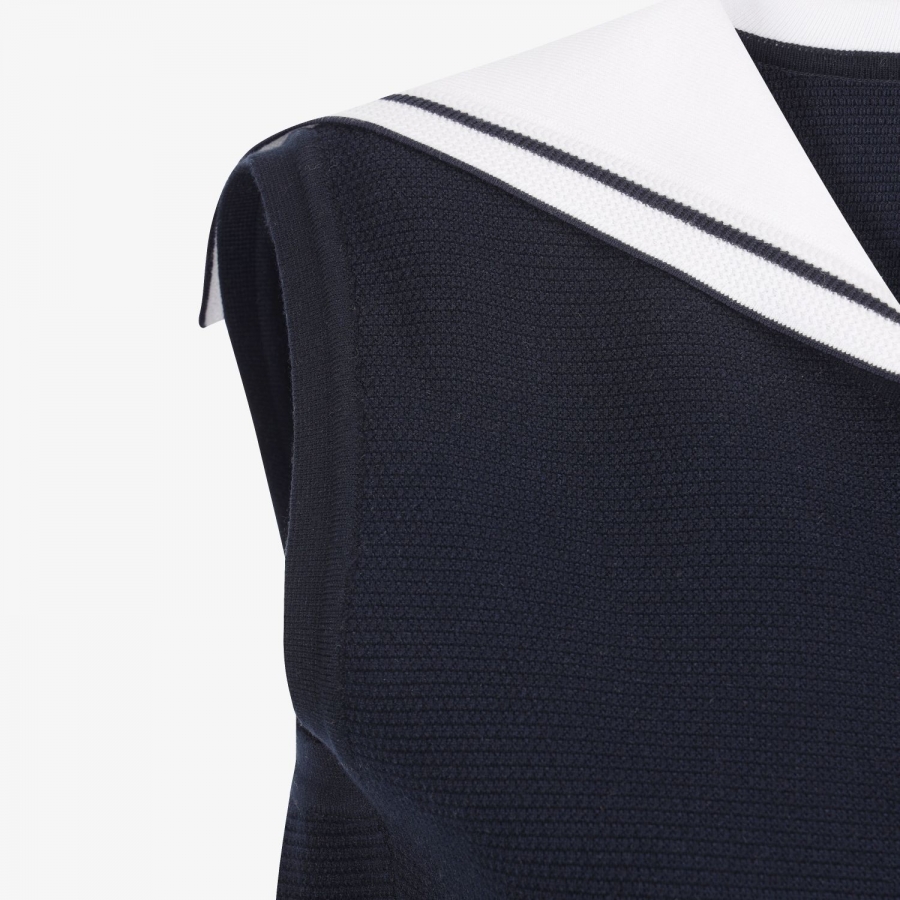 Sailor Collar Knit Vest_NA