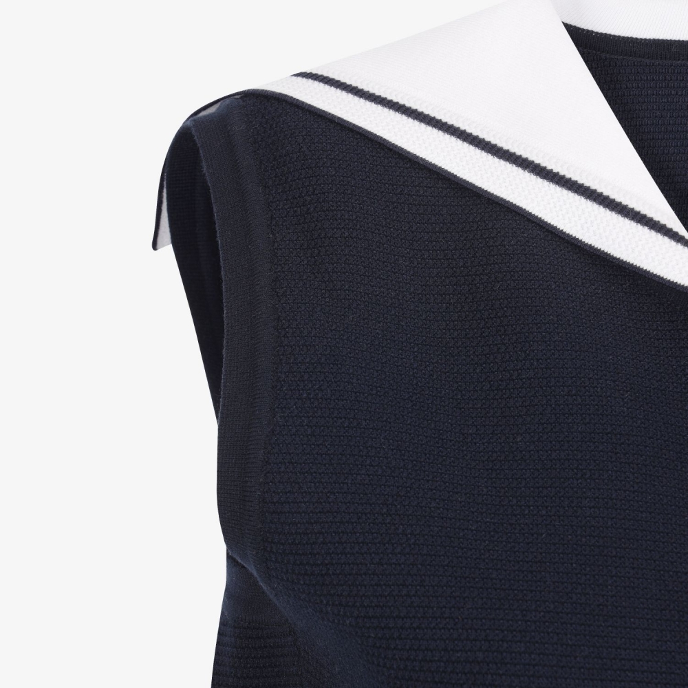 Sailor Collar Knit Vest_NA