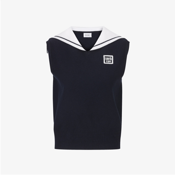 Sailor Collar Knit Vest_NA