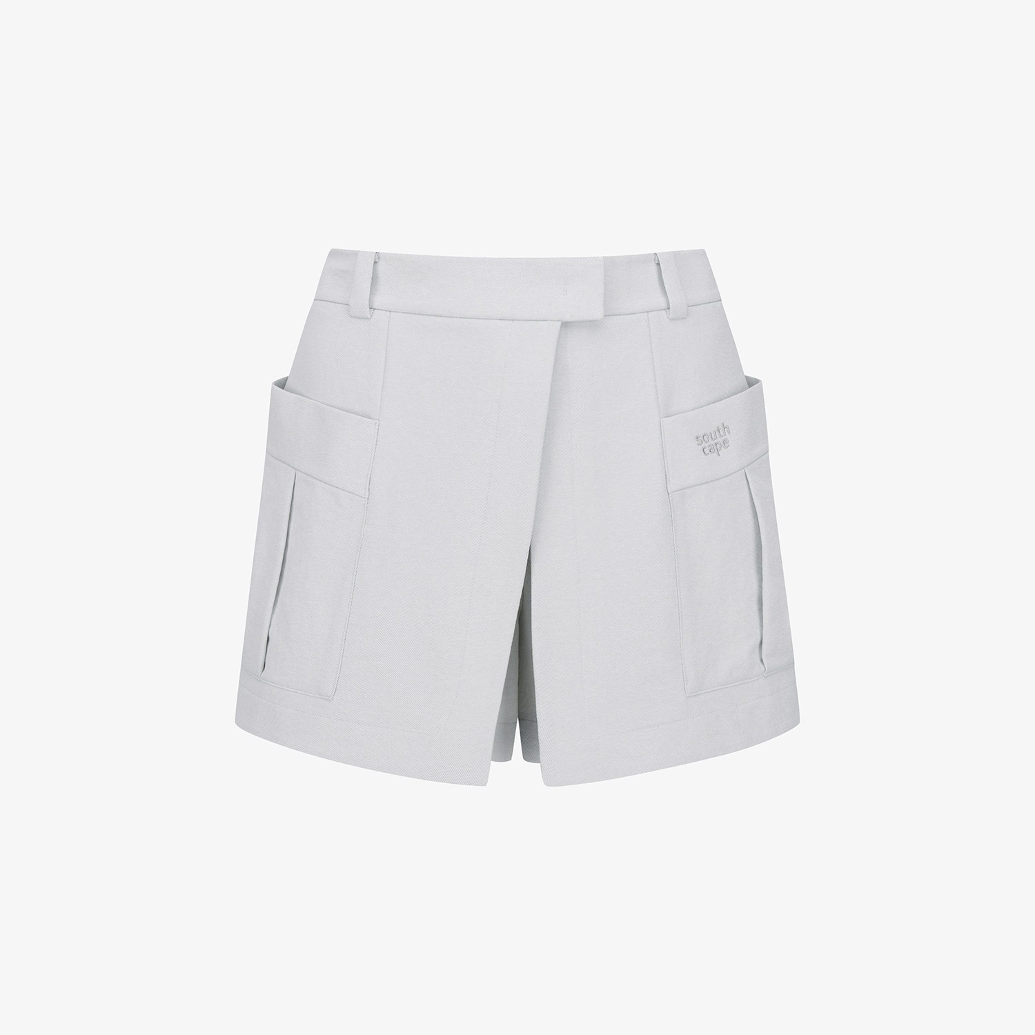 Denim-Like Out Pocket Culotte Pants_LB