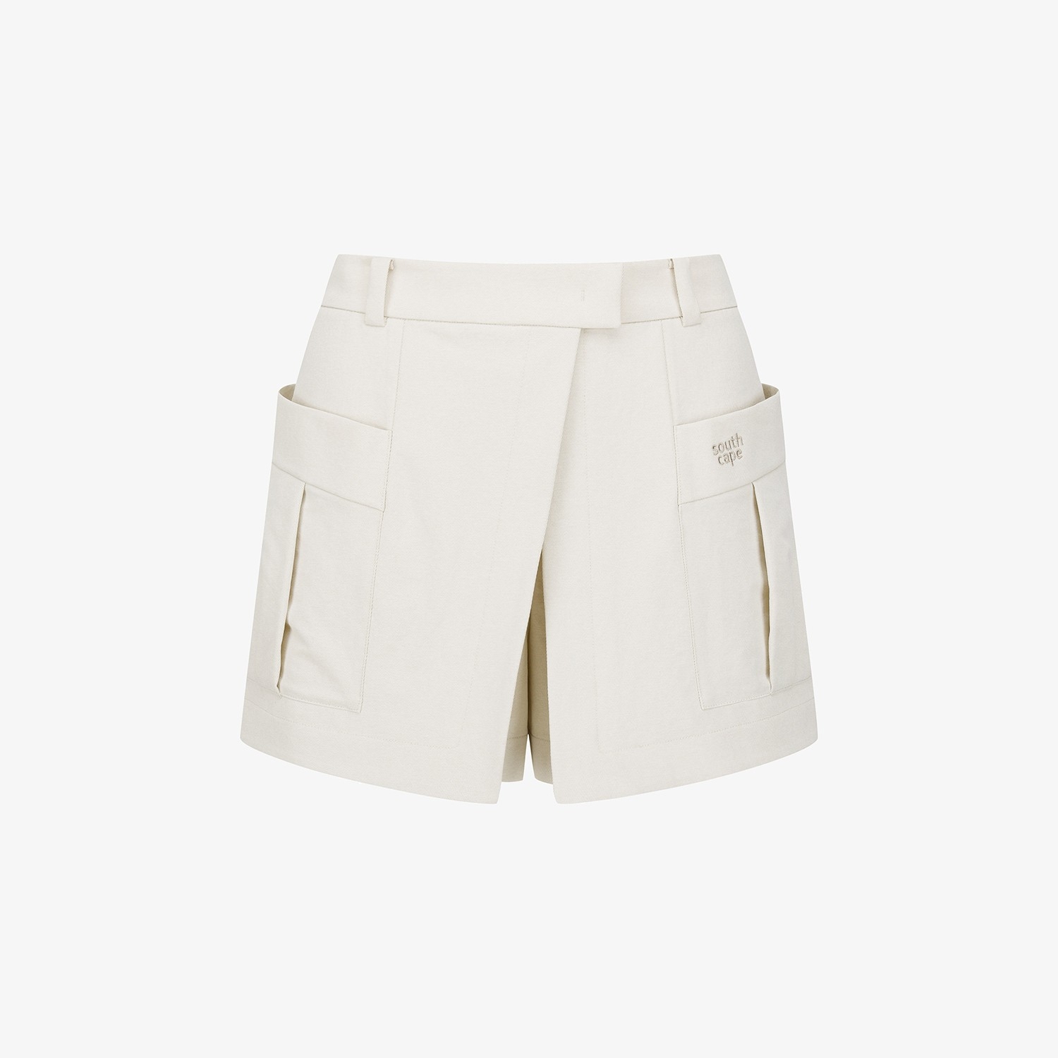 Denim-Like Out Pocket Culotte Pants_LE