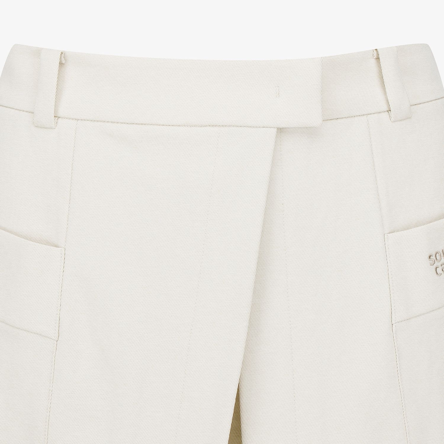 Denim-Like Out Pocket Culotte Pants_LE
