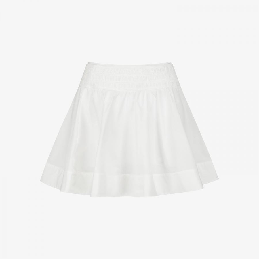 Smocked Flare Skirt_WT