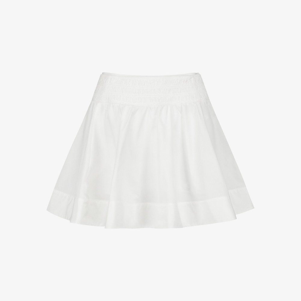 Smocked Flare Skirt_WT