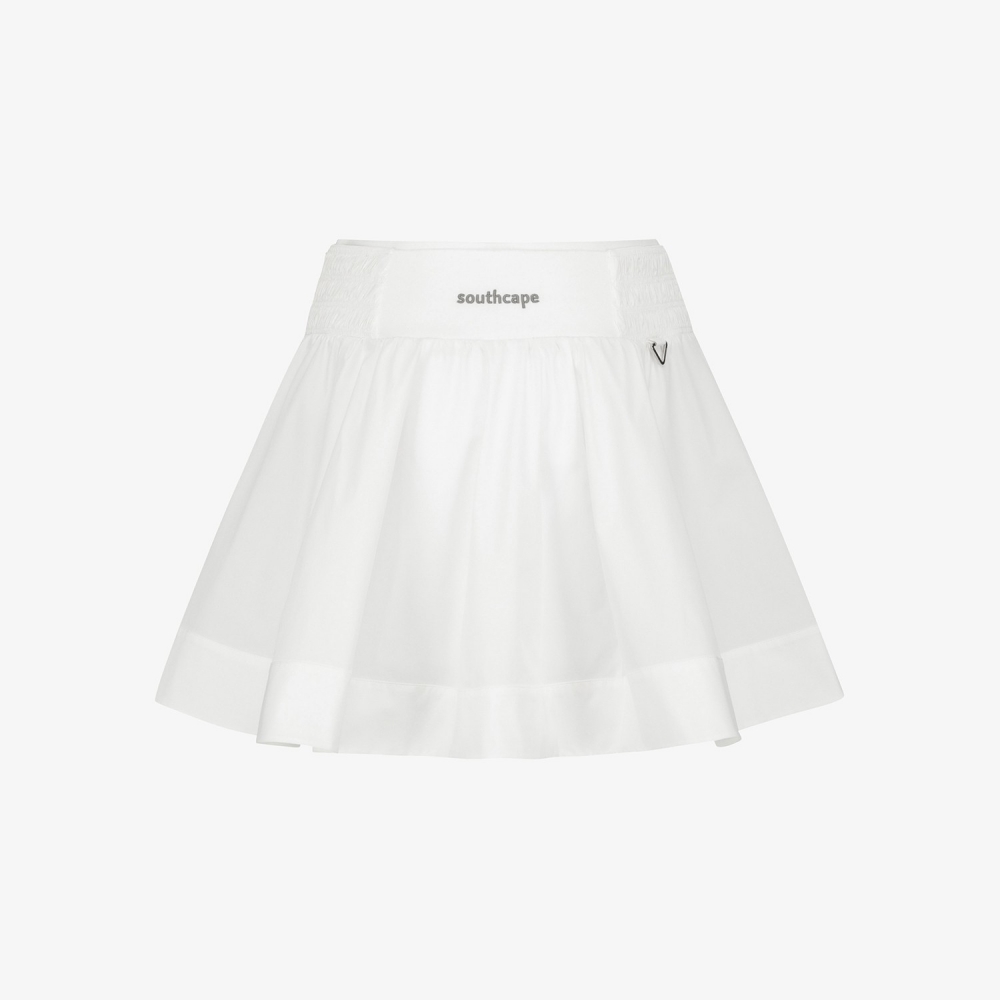 Smocked Flare Skirt_WT