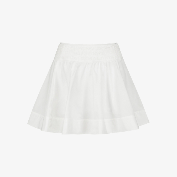 Smocked Flare Skirt_WT