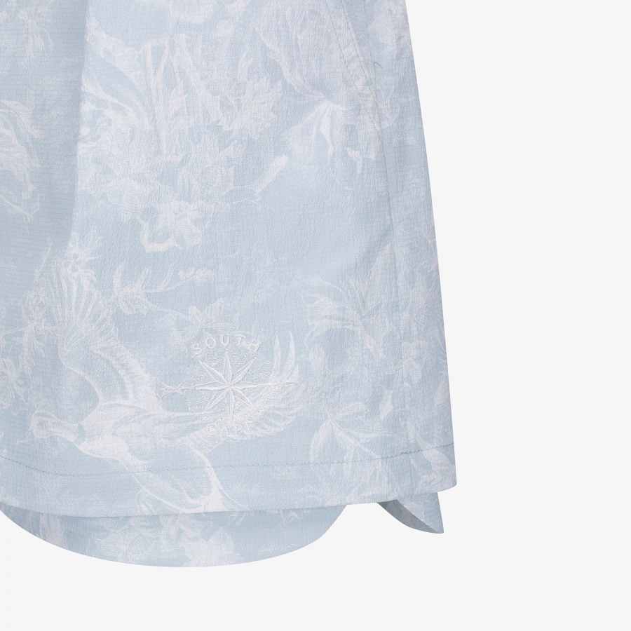 Blossom Pattern Skirt-Silhouette Belt Pants_LB
