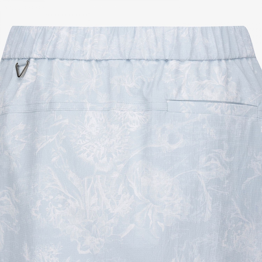 Blossom Pattern Skirt-Silhouette Belt Pants_LB