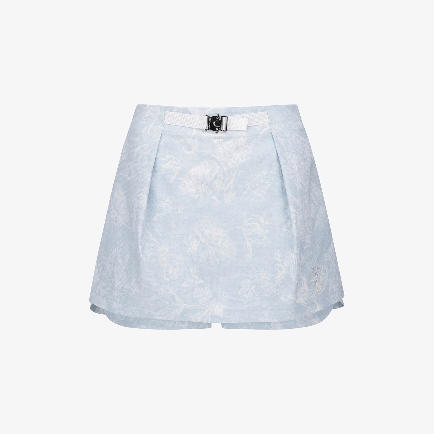 Blossom Pattern Skirt-Silhouette Belt Pants_LB