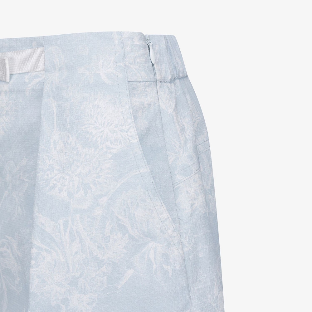 Blossom Pattern Skirt-Silhouette Belt Pants_LB