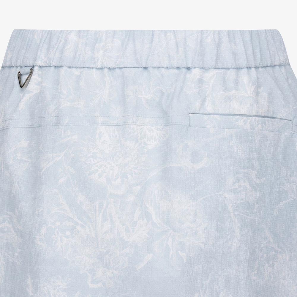 Blossom Pattern Skirt-Silhouette Belt Pants_LB