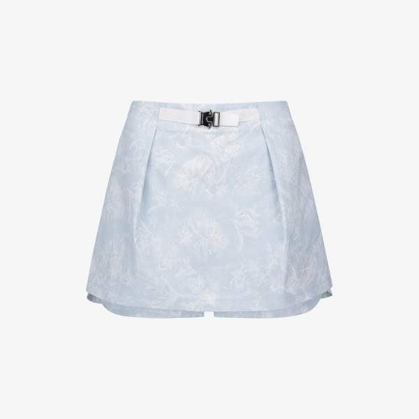 Blossom Pattern Skirt-Silhouette Belt Pants_LB