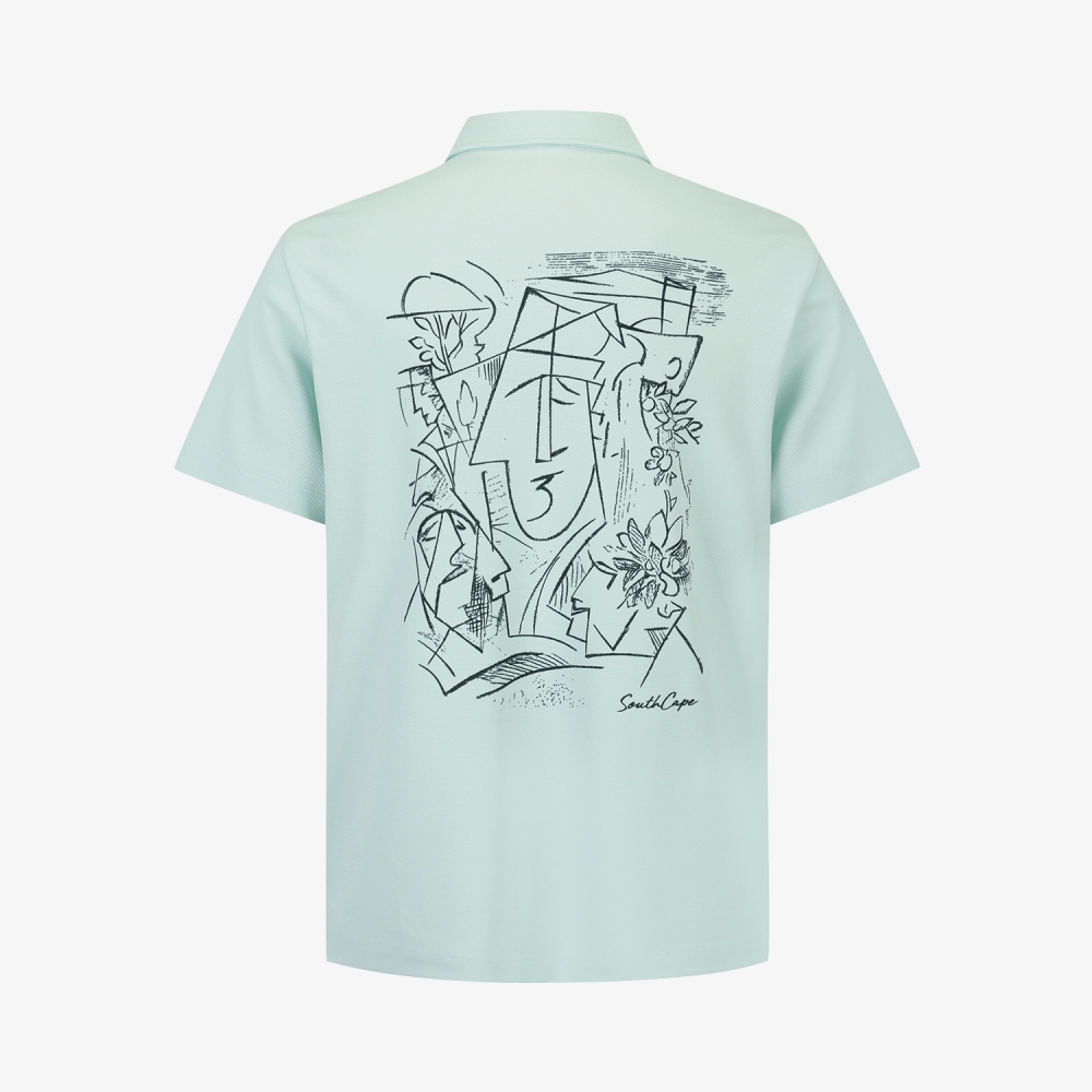 Artwork Short-Sleeve Polo Shirt_MT
