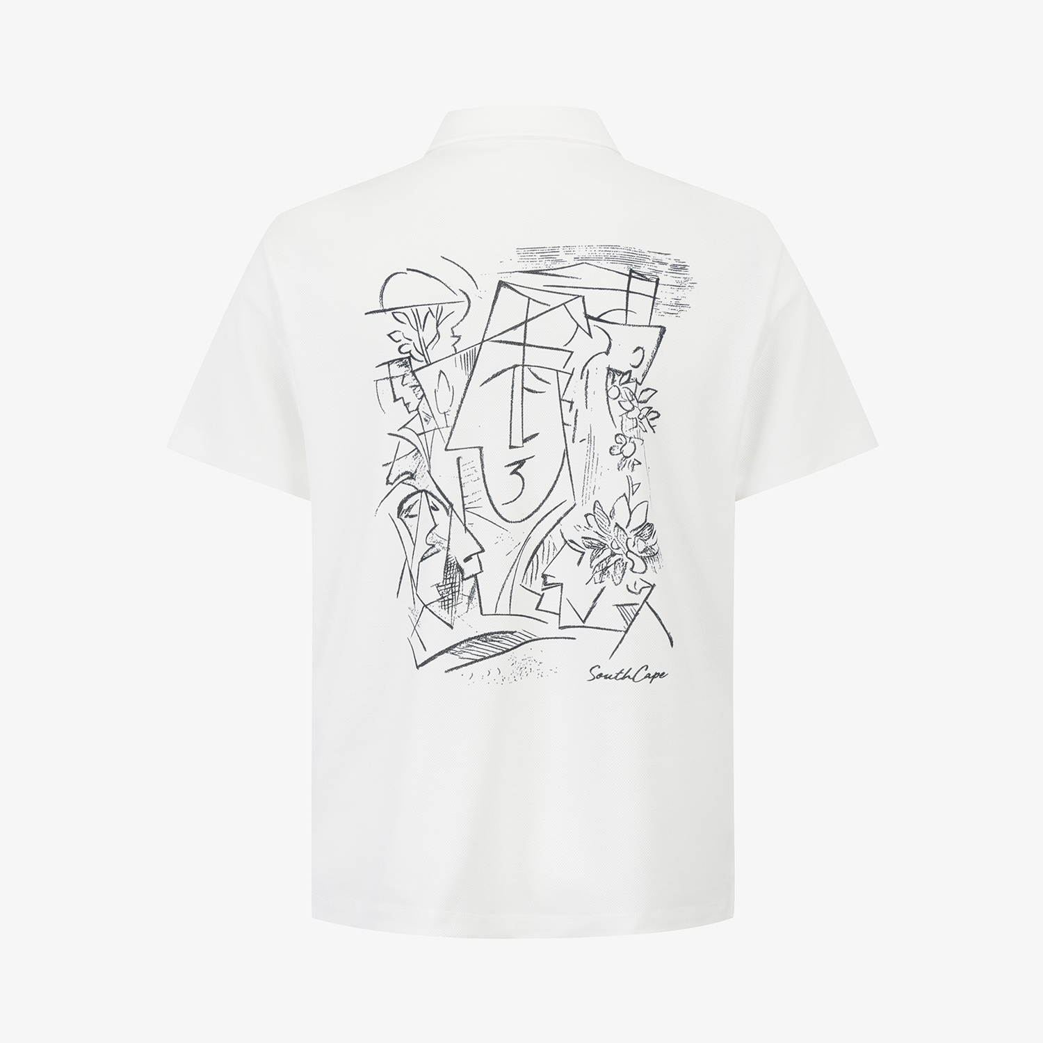 Artwork Short-Sleeve Polo Shirt_WT