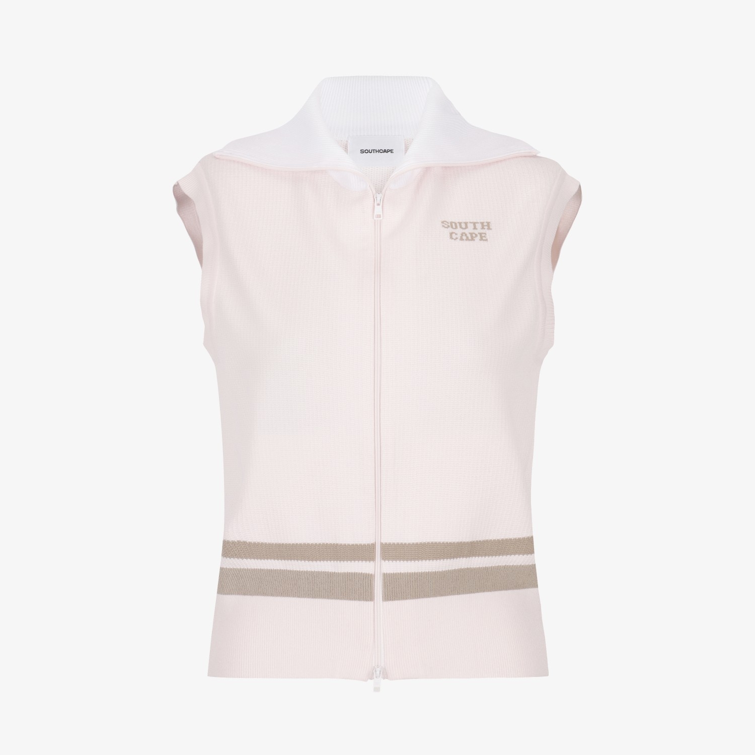 Southcross Sailor Collar Knit Zip Vest_LP