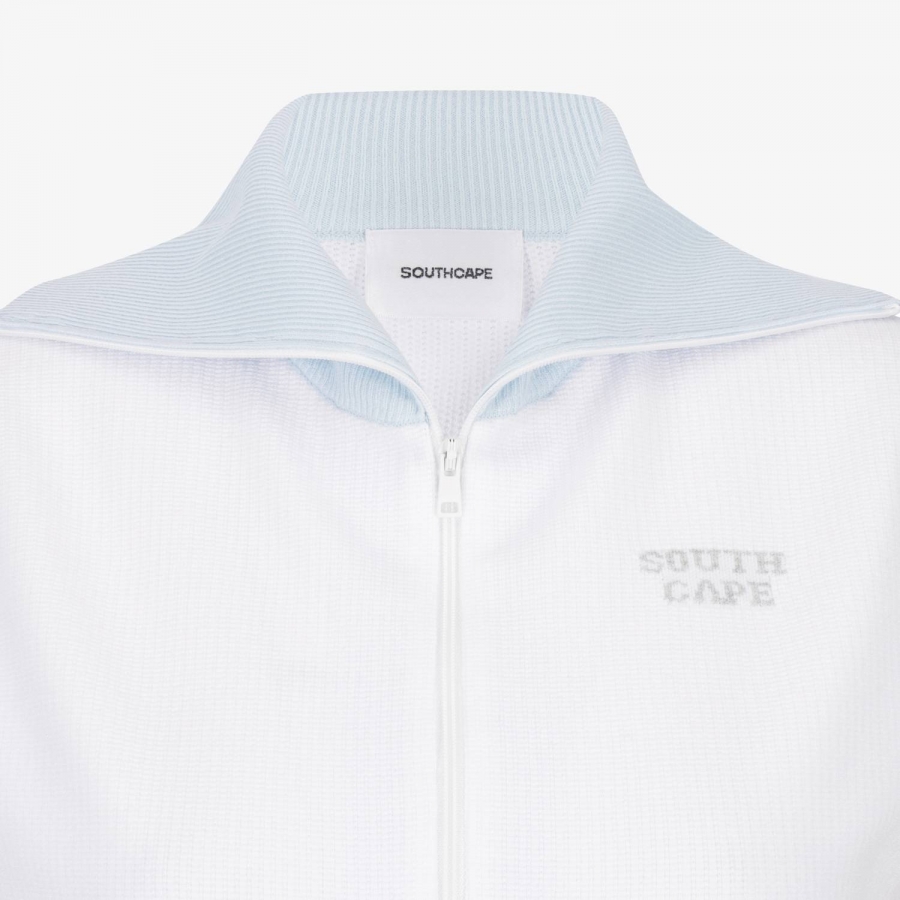Southcross Sailor Collar Knit Zip Vest_WT