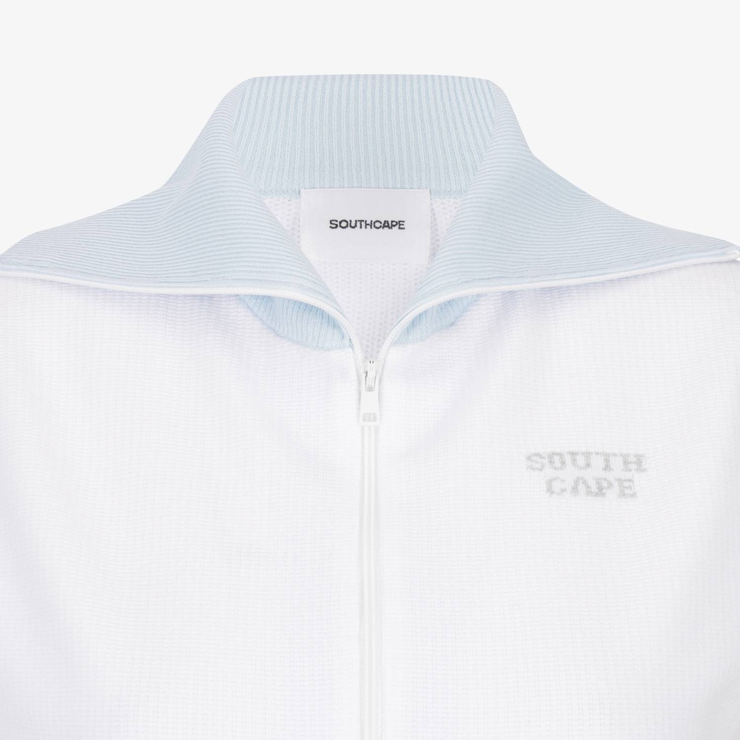 Southcross Sailor Collar Knit Zip Vest_WT