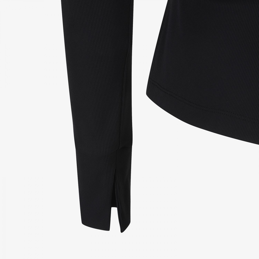 Cool-Touch Layered Collar T-Shirt_BK