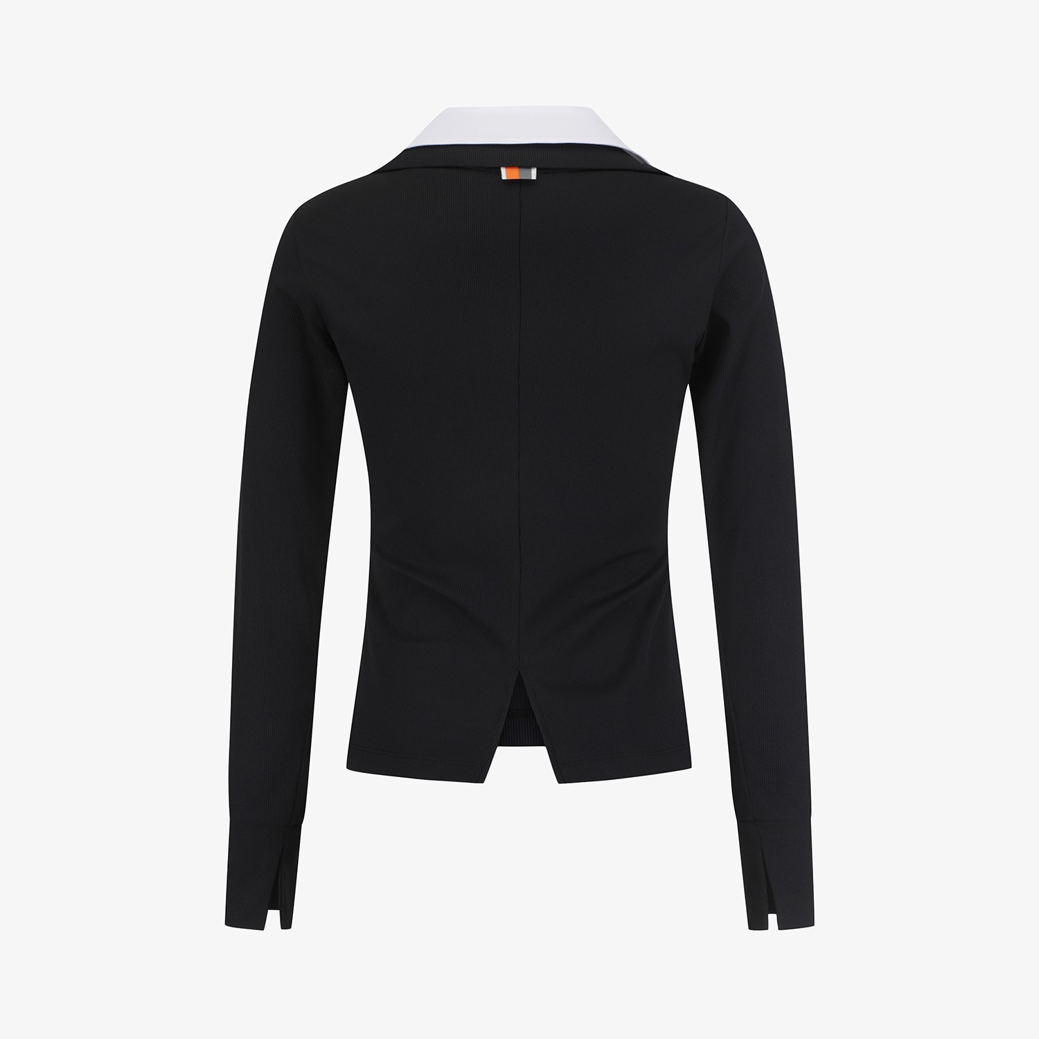 Cool-Touch Layered Collar T-Shirt_BK