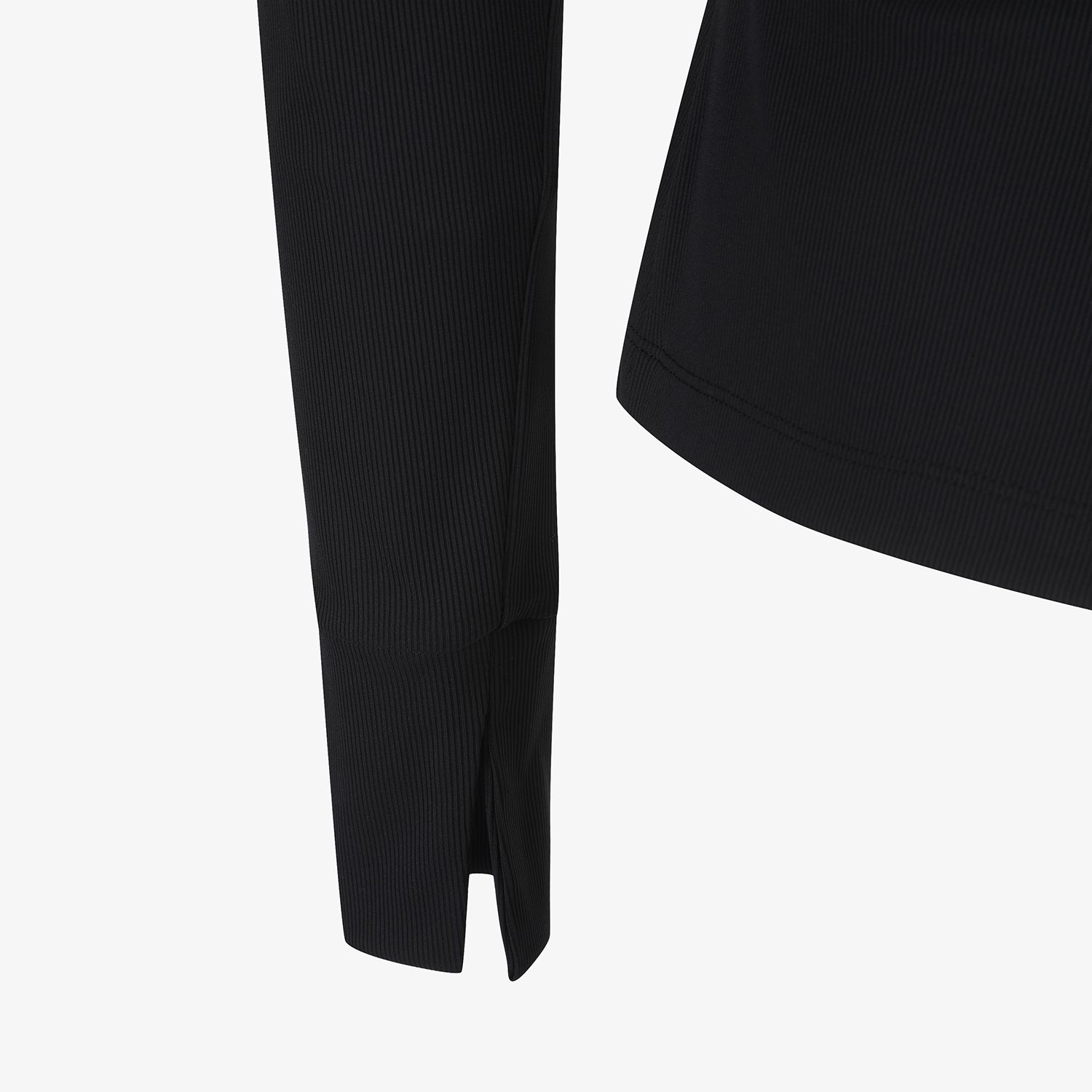 Cool-Touch Layered Collar T-Shirt_BK