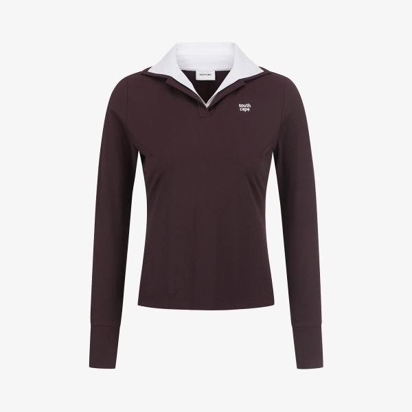 Cool-Touch Layered Collar T-Shirt_BR