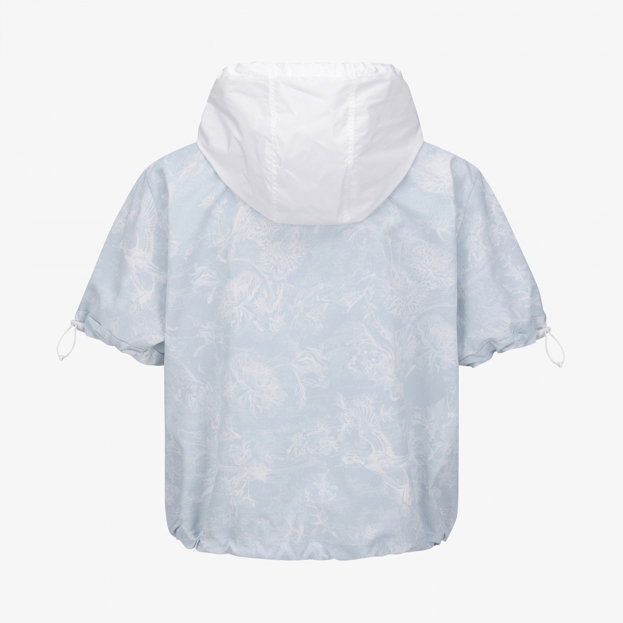 Blossom Pattern Hooded Zip-Up Jumper_LB